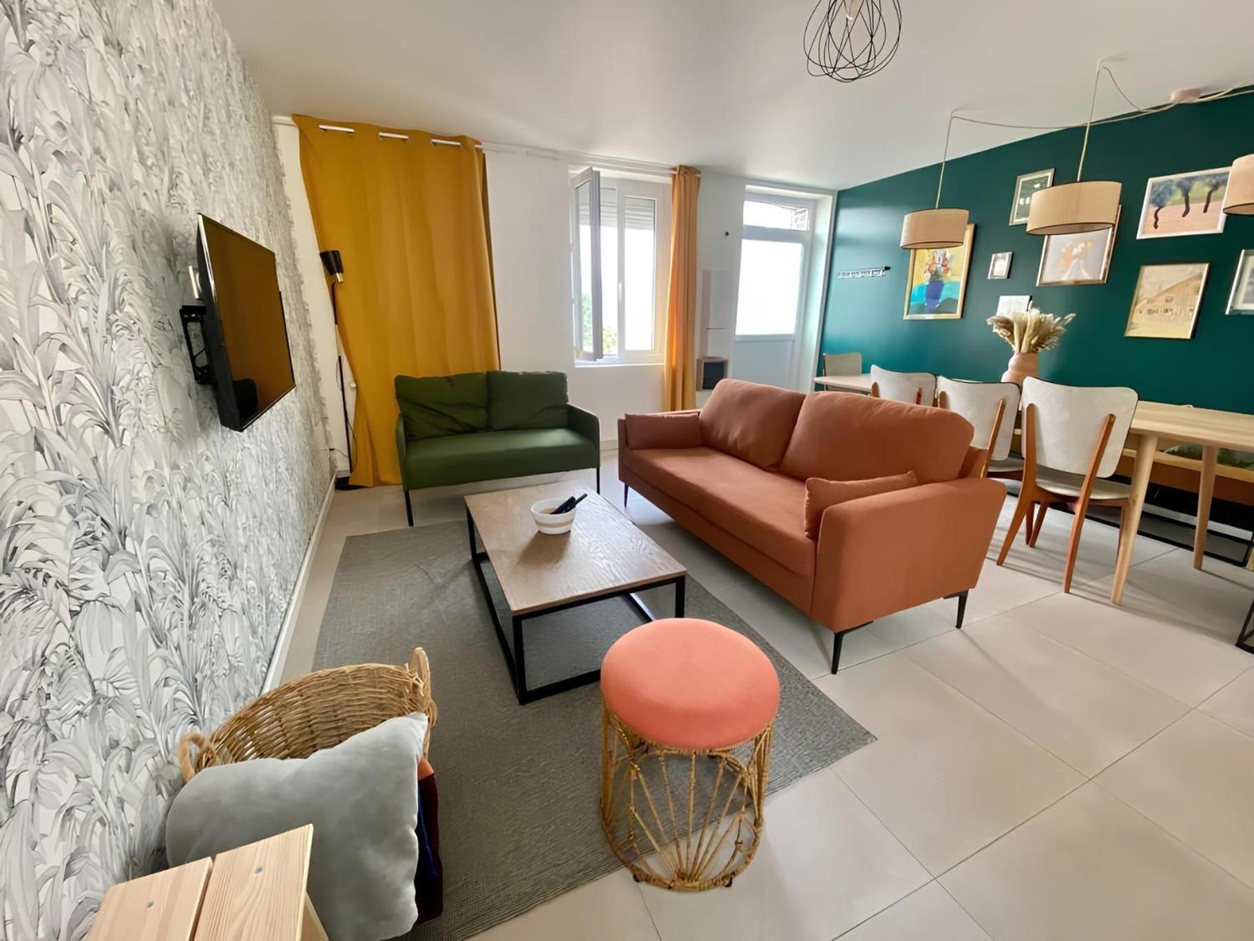 Maison Familiale Avec Exterieur Menage Et Linges Inclus Rouen Luaran gambar