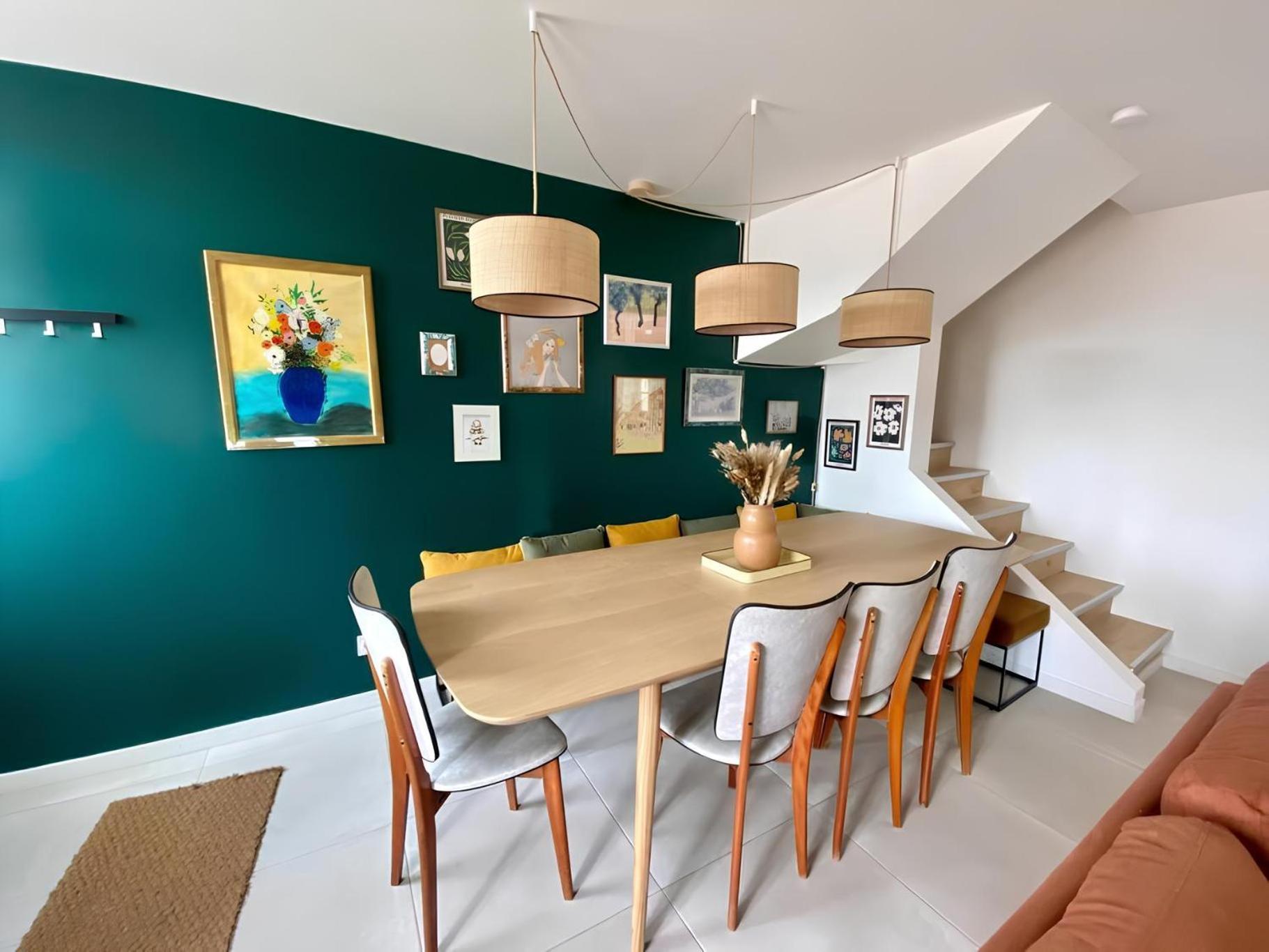 Maison Familiale Avec Exterieur Menage Et Linges Inclus Rouen Luaran gambar