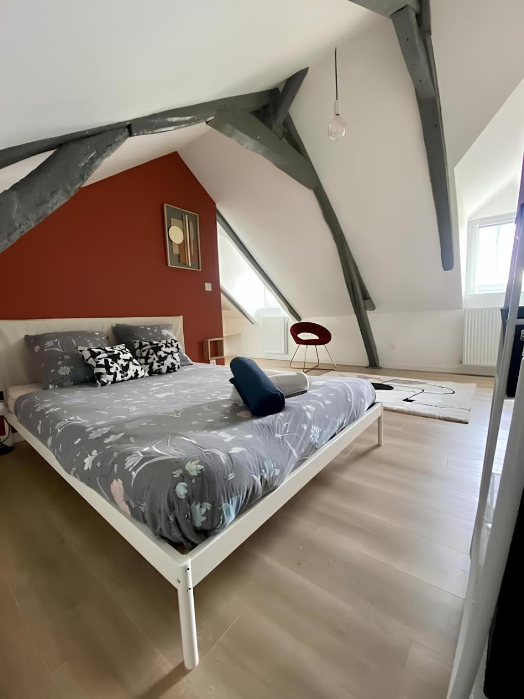Maison Familiale Avec Exterieur Menage Et Linges Inclus Rouen Luaran gambar